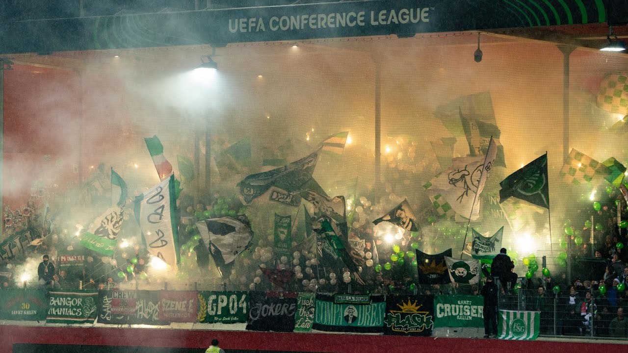 FC Heidenheim 1:1 FC St. Gallen 19.12.2024 (Pyroshow & Support)