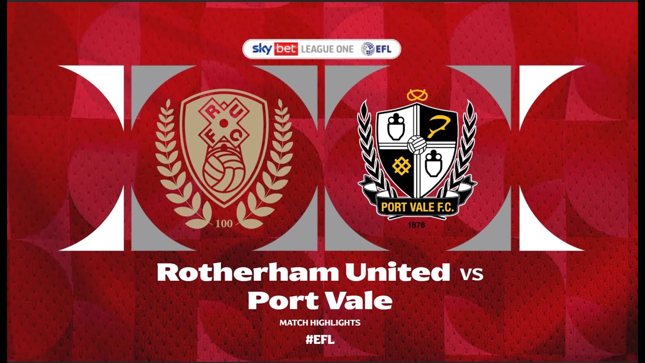 Highlights | Rotherham United vs Port Vale [2nd August 2025]