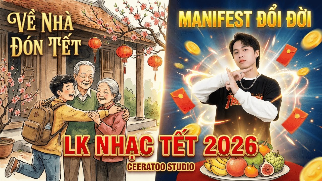 LK Nhạc Tết 2026 | Manifest Tài Lộc & Tết Này Con Sẽ Về (Vừa Chill Vừa Sôi Động) - Ceeratoo Studio