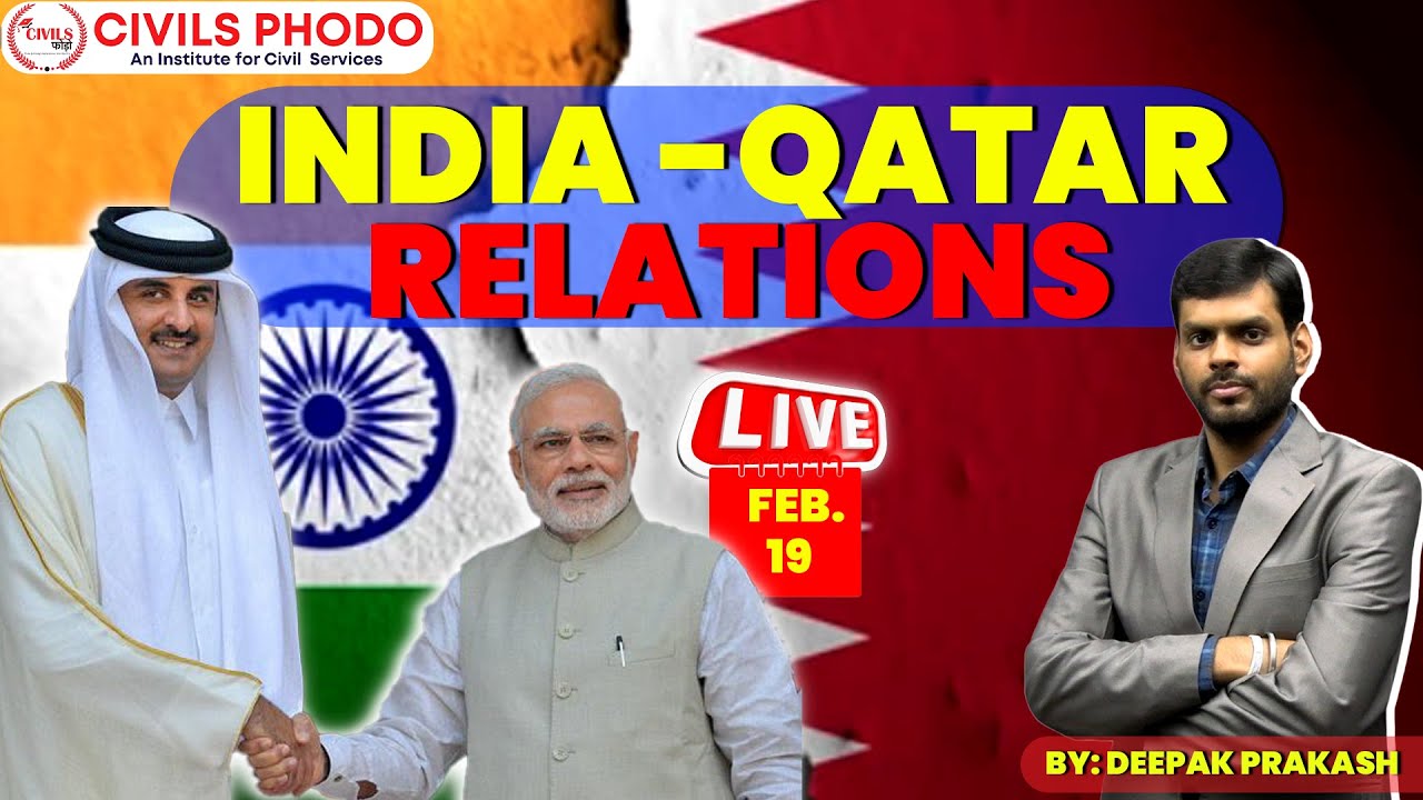 India-Qatar Relations: A New Chapter in Diplomacy !  #motivation #upsc #news #trending