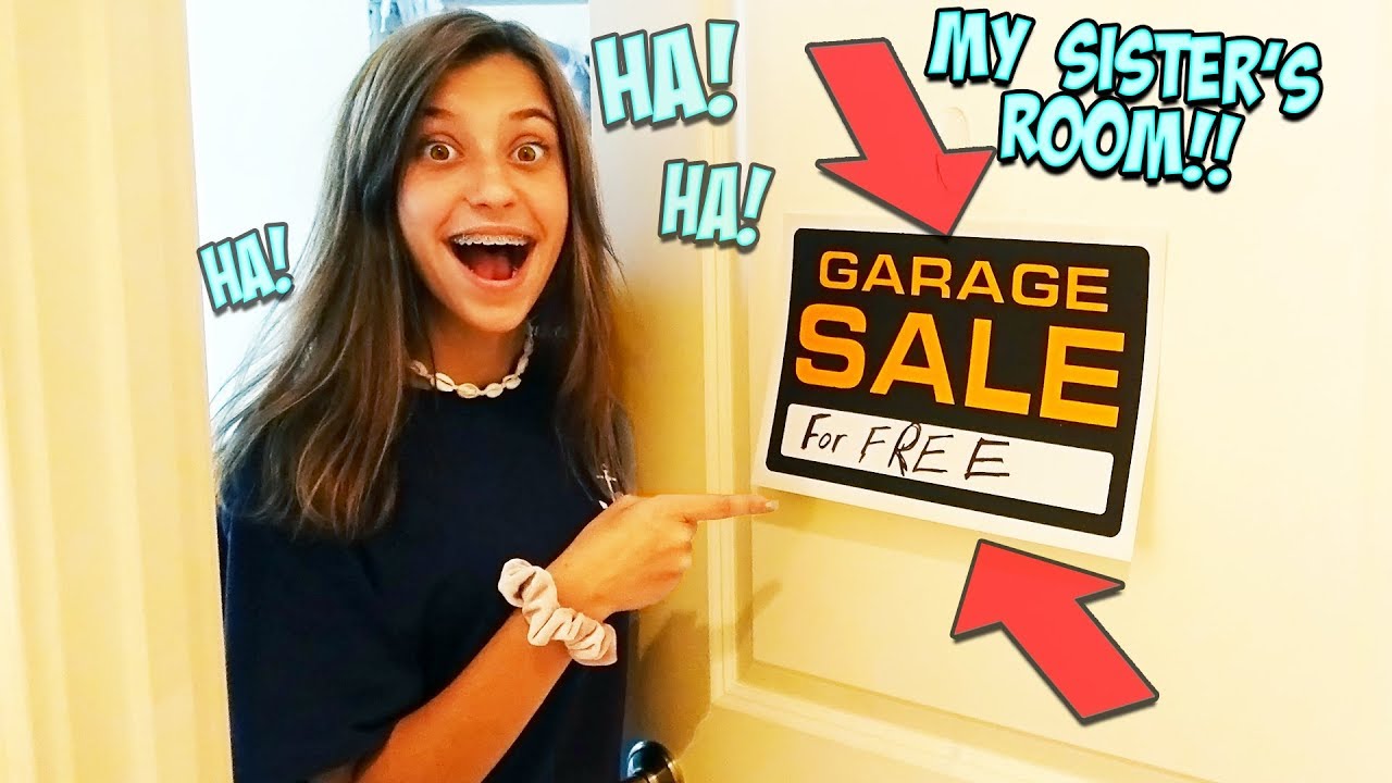 I PUT MY SISTER'S BED ROOM UP FOR SALE!!