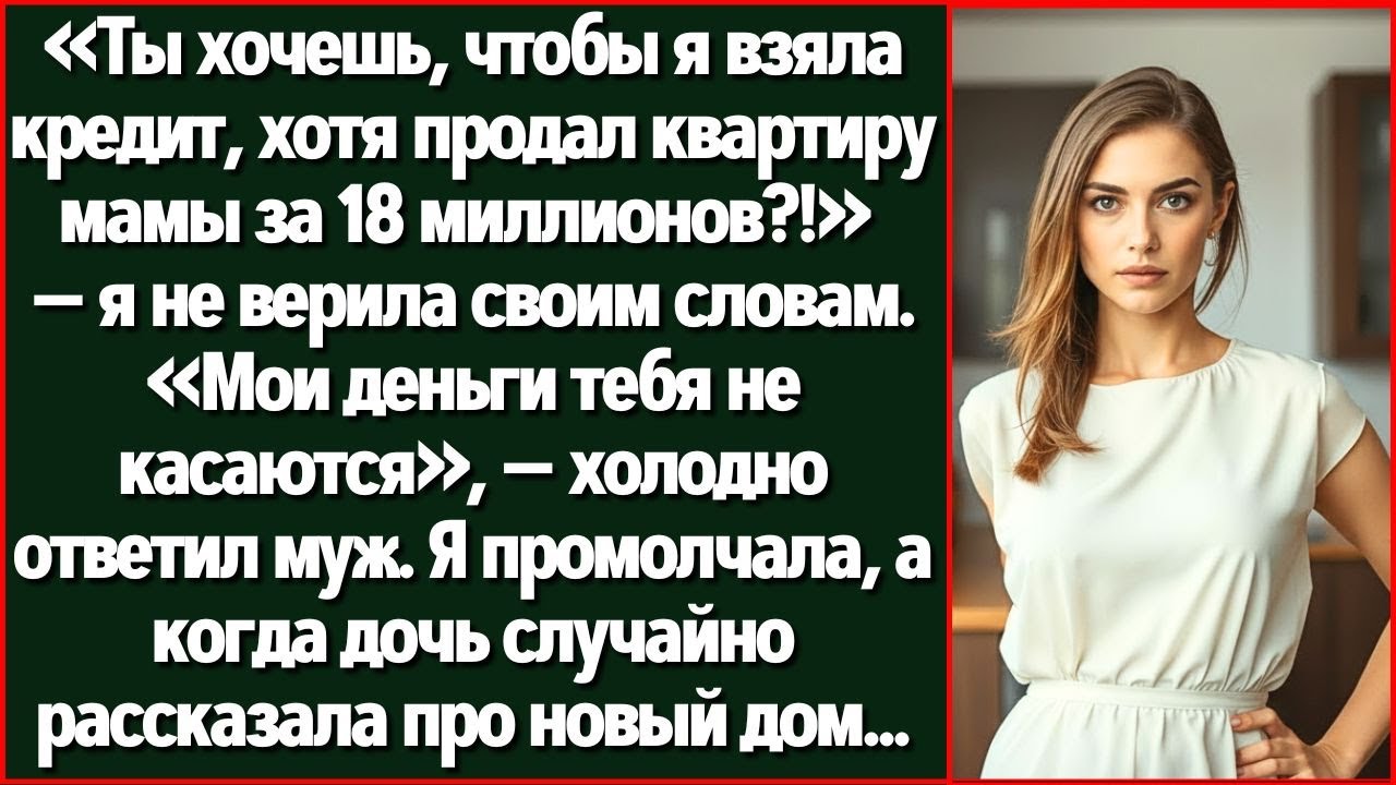 Ты Хочешь, Чтобы Я Взяла Кредит На Нашу Годовщину, Хотя Ты Продал Квартиру Моей Мамы За 18...