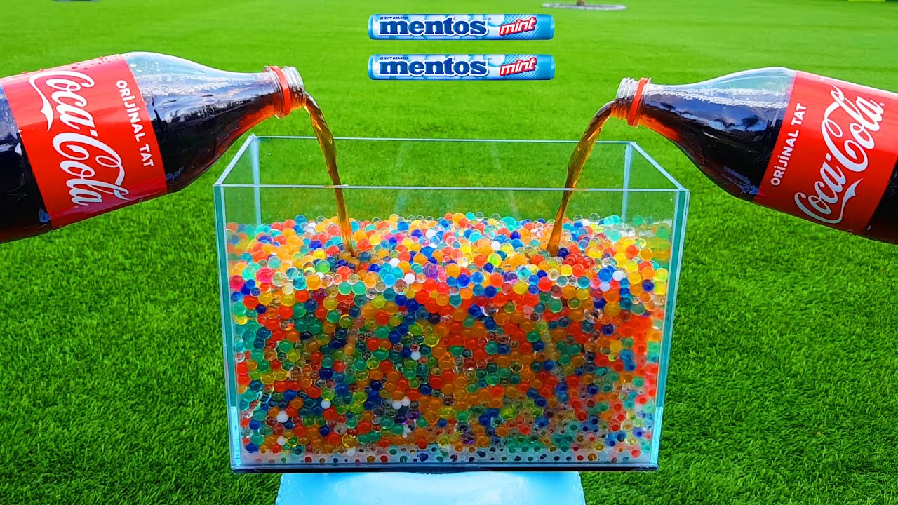 Experiment !! ORBEEZ vs Coca Cola and mentos