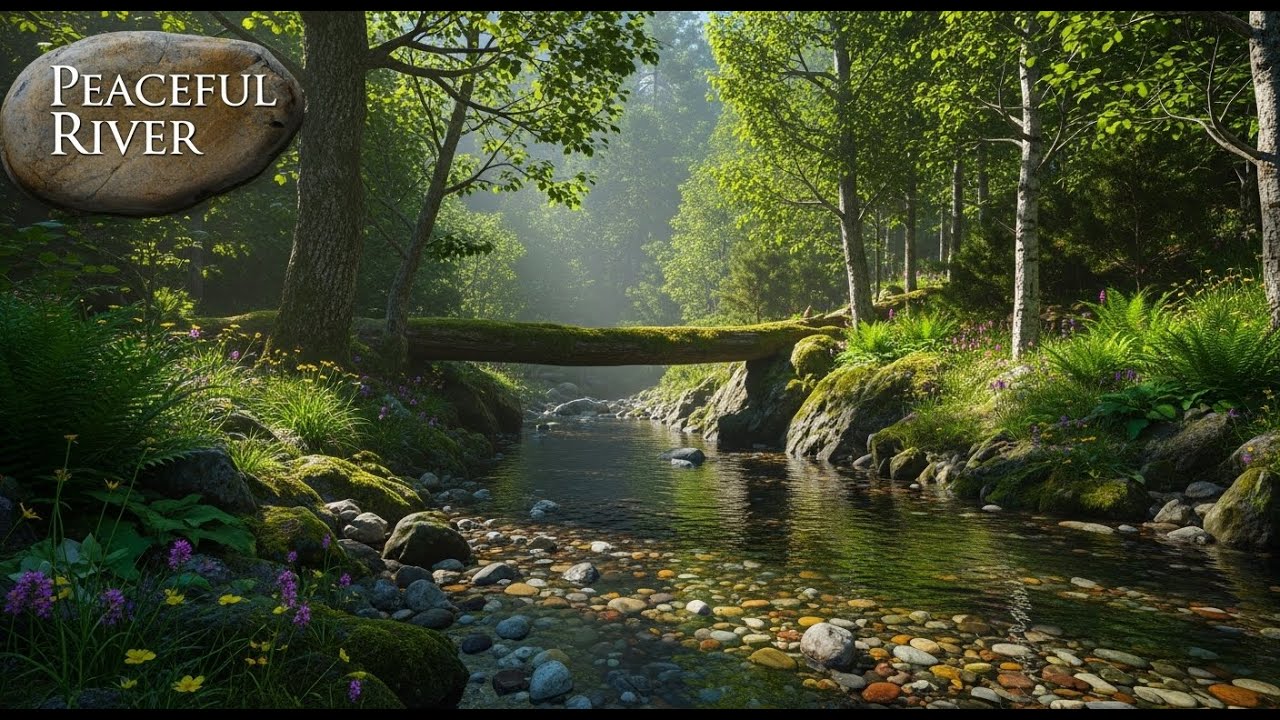 River Stream Ambience 🌊 Relaxing Water Sound for Focus, Study, and Serenity #952