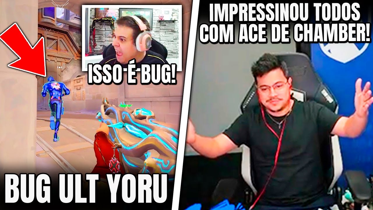 FRTTT FEZ ACE SÓ COM HABILIDADES DO CHAMBER! NUUH NÃO ACREDITOU NO BUG DO YORU - VALORANT CLIPS