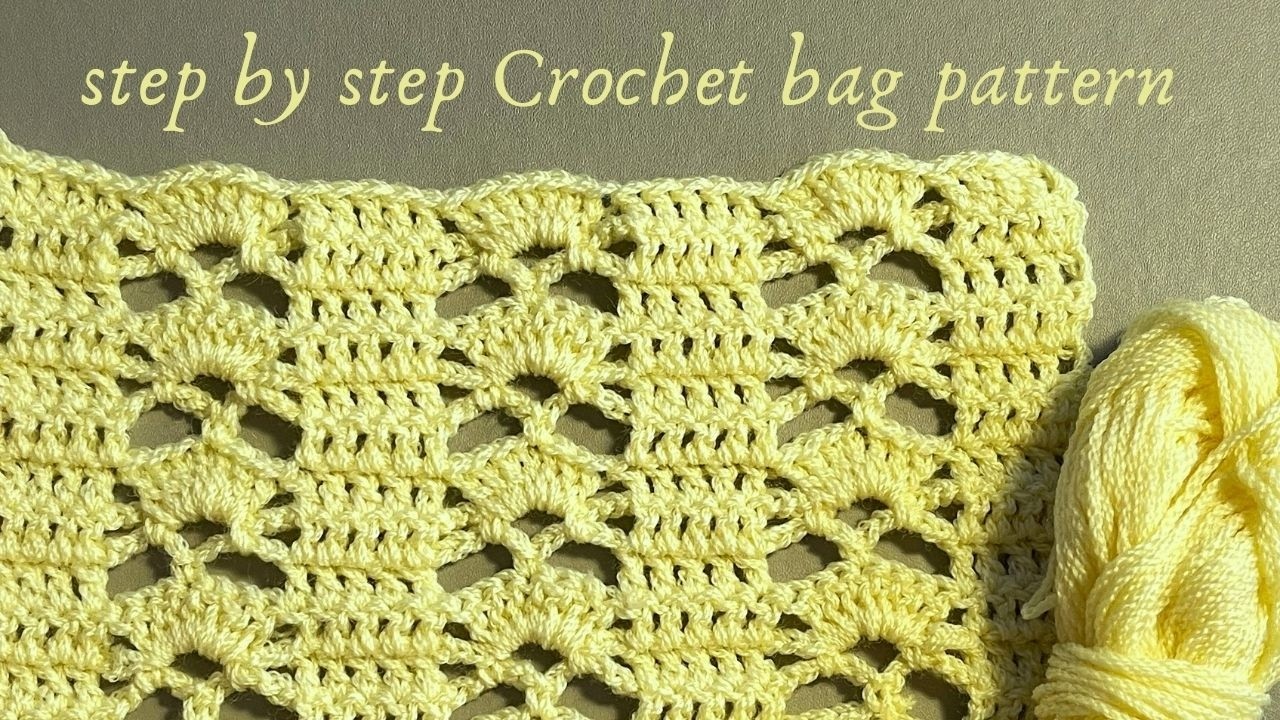 Anyone can crochet it if they want to! Lovely crochet Bag Pattern for absolute beginners!