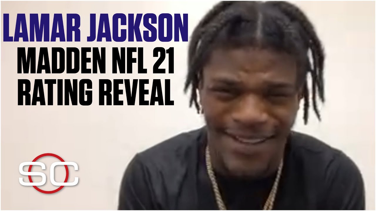 Lamar Jackson in disbelief over his Madden NFL 21 rating | SportsCenter