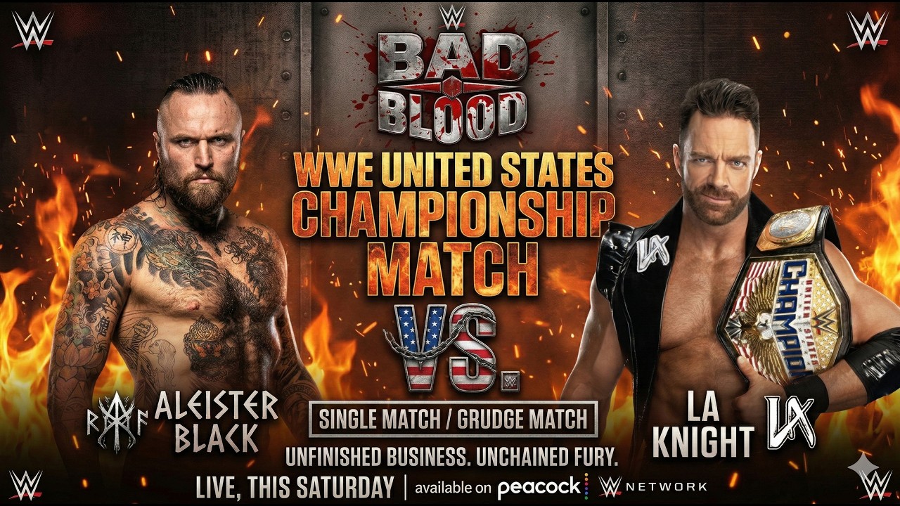 Aleister Black vs. LA Knight | WWE United States Championship Match