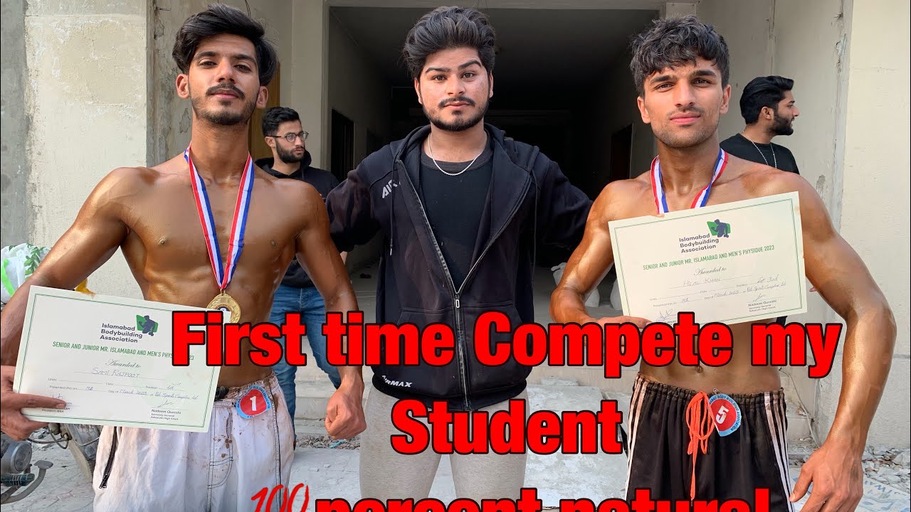 First time compete my student Mr Islamabad bodybuilding competition