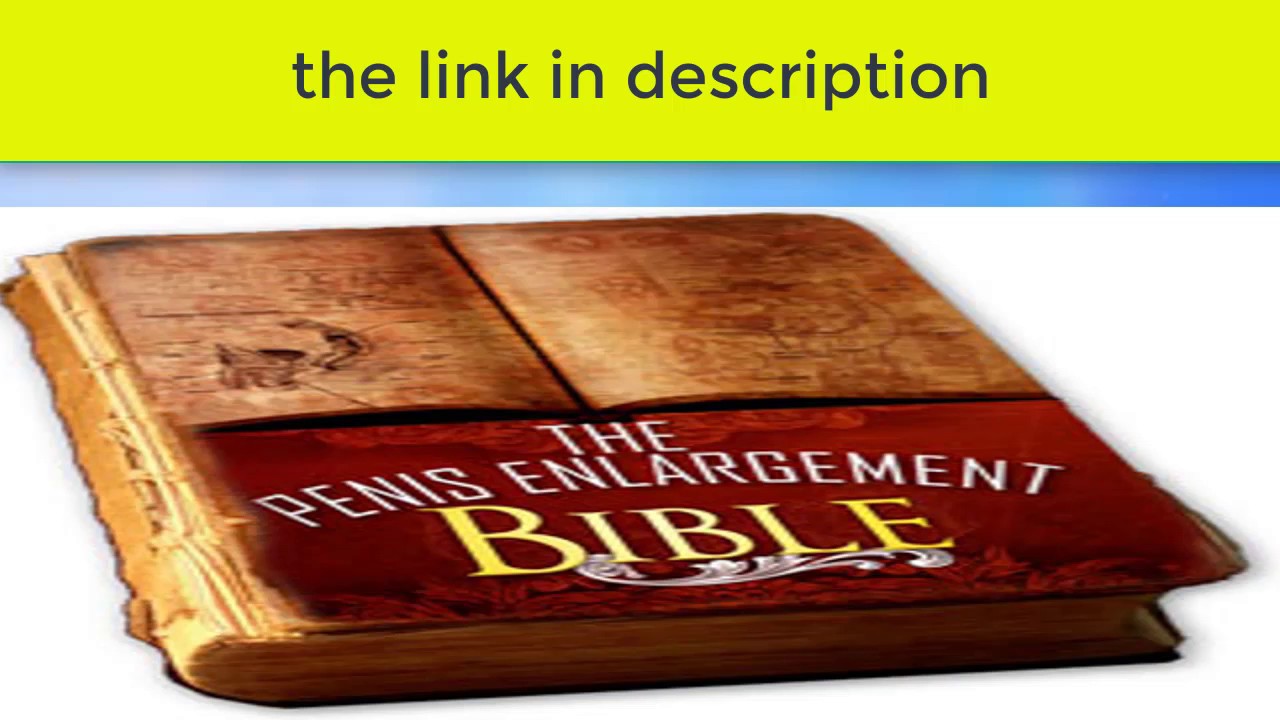 The Penis Enlargement Bible Review