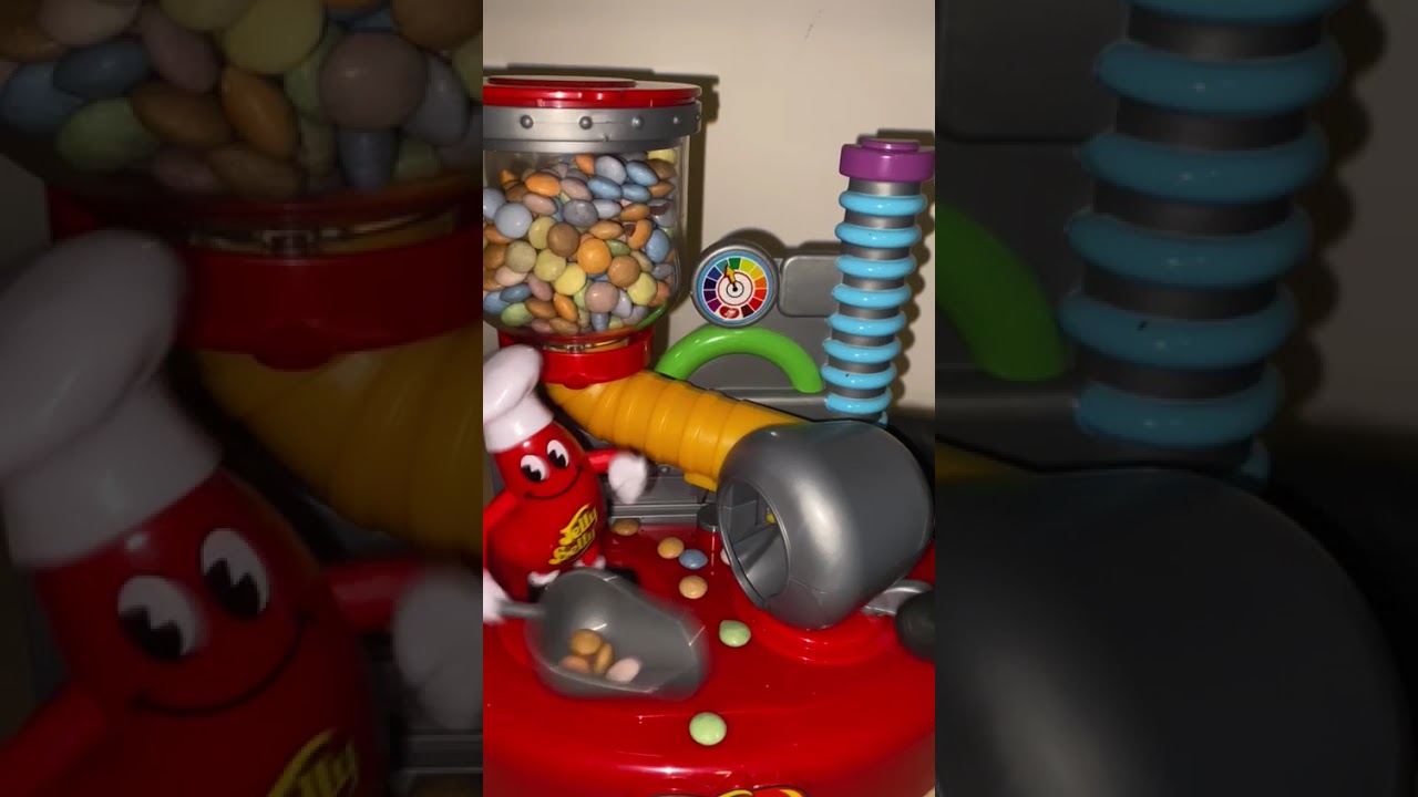 Satisfying ⭐️🍒⭐️to play my Mr Jelly Bean Dispenser 🫘 ⭐️💥with Smartiesmini 