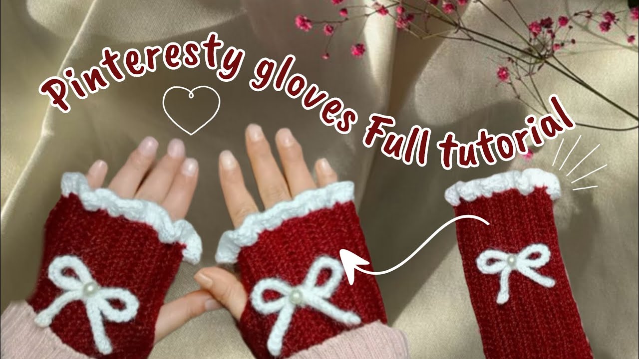 Viral crochet🍄 gloves easy tutorial✨|beginners guide||simple way ||filmeddbykay 🌺