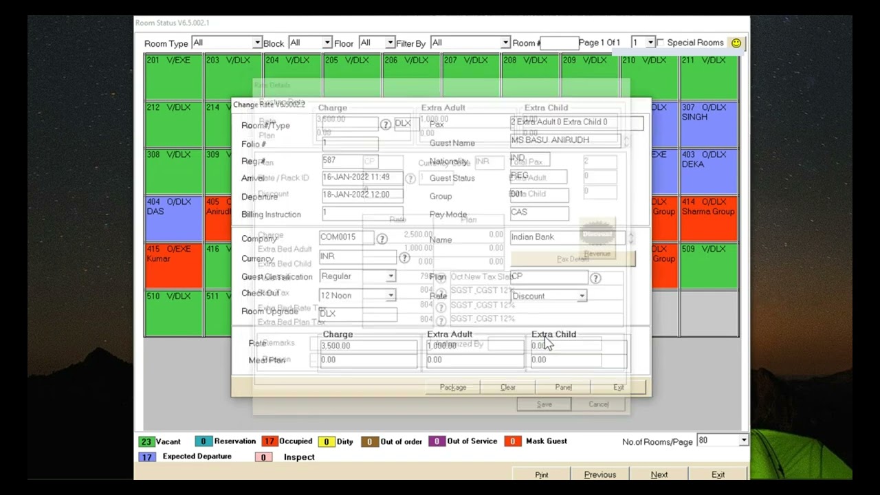 How to Change Room Rate/Change Tariff in IDS 6.5 & 7.0 Software