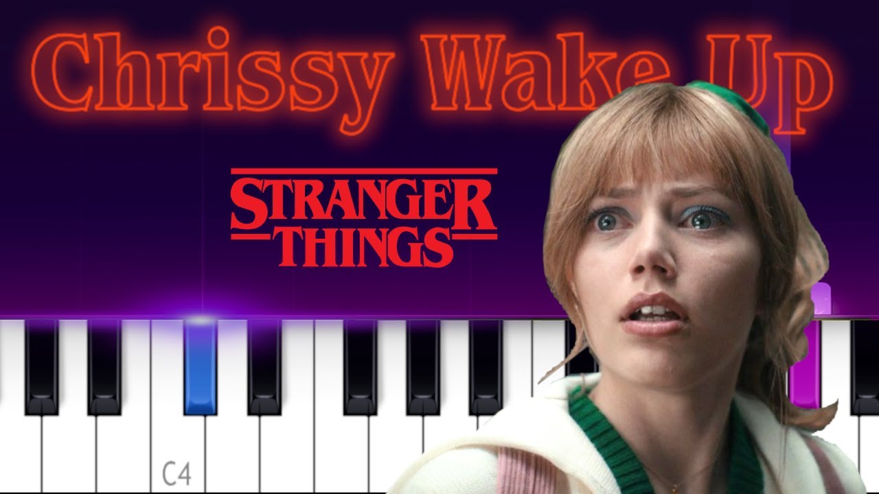 Chrissy Wake Up (from Stranger Things) chrissy wake up i don't like this (Piano tutorial)