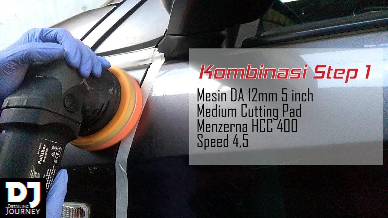 Hilangkan Baret & Swirl dengan Mesin Dual Action Shinemate Pada Honda Brio #DetailingJourney