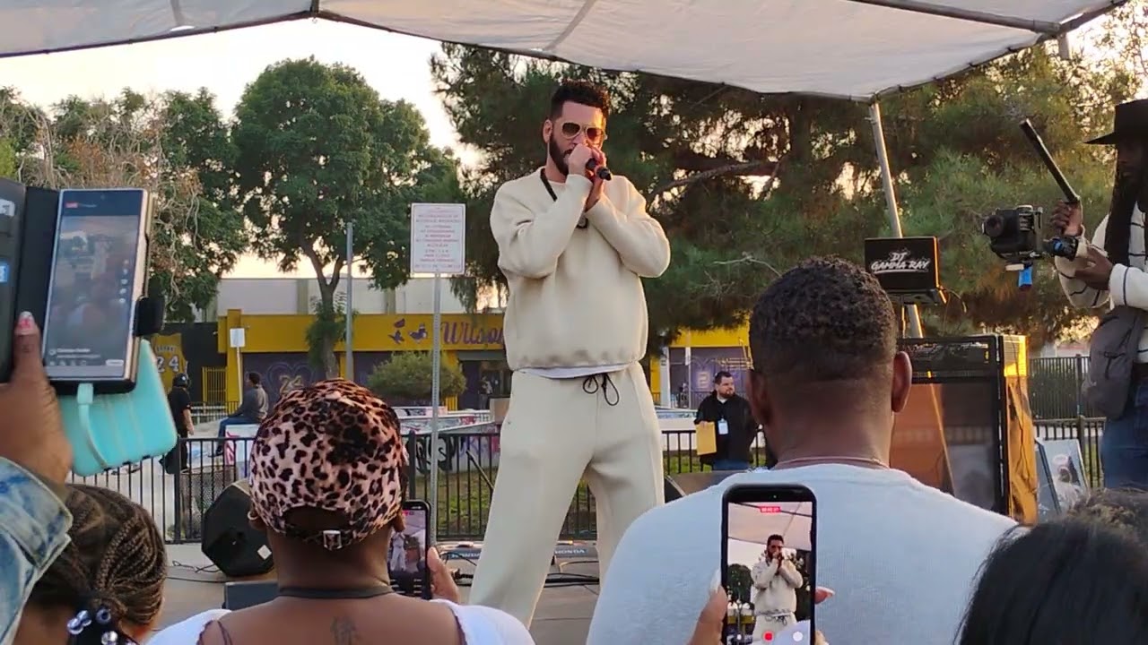 2025 Saturday December 13th Jon B performing at Wilson Park Compton Ca 