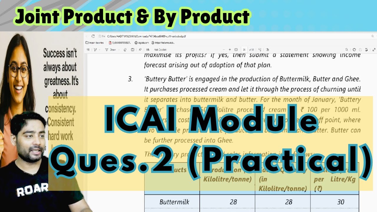 Question 3 (Practical) Join & By Product ICAI CA Inter Solution #cainter  #costaccounting