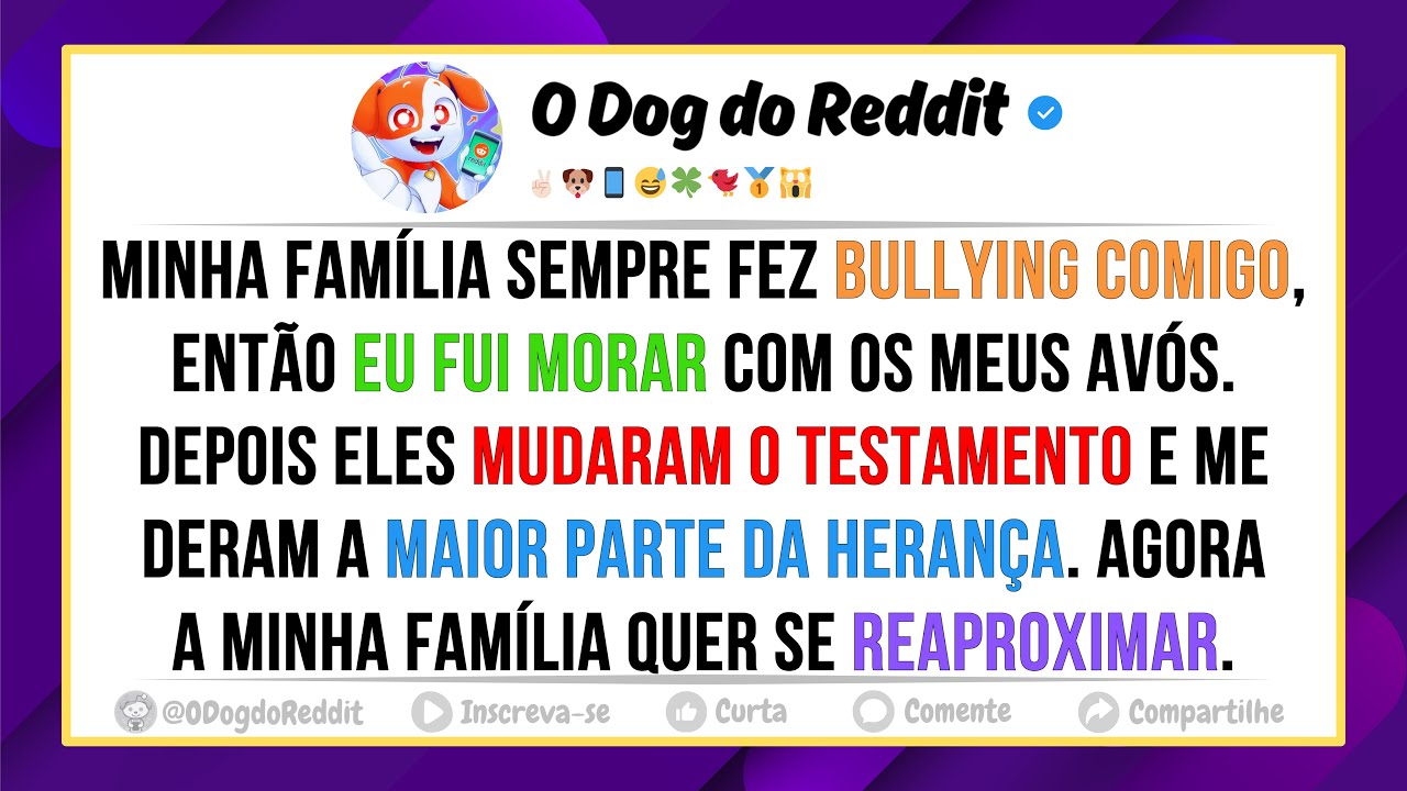 Minha fam&iacute;lia s&oacute; me humilhava, ent&atilde;o fui morar com meus av&oacute;s. Mas depois da mudan&ccedil;a do testamento...