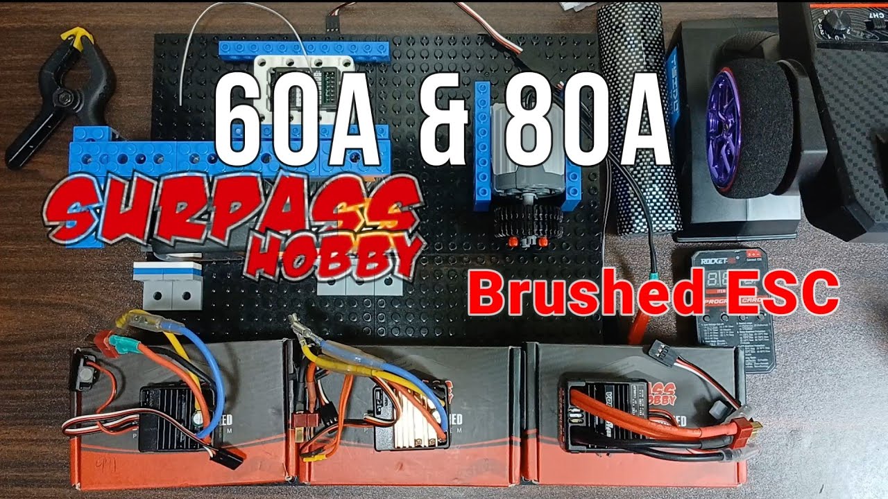 60A & 80A Surpass Hobby Brushed ESC