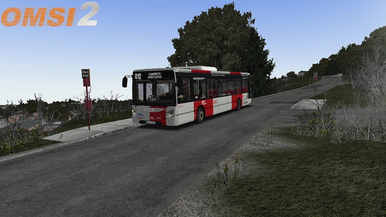 Omsi 2 #145; jízda s Urbanem na lince 812 na mapě Projekt Kameniště