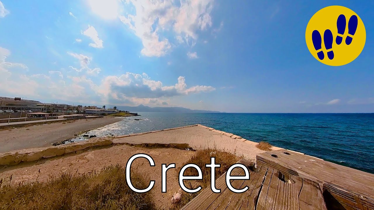 Walking Along Greek Coast - Heraklion, Crete