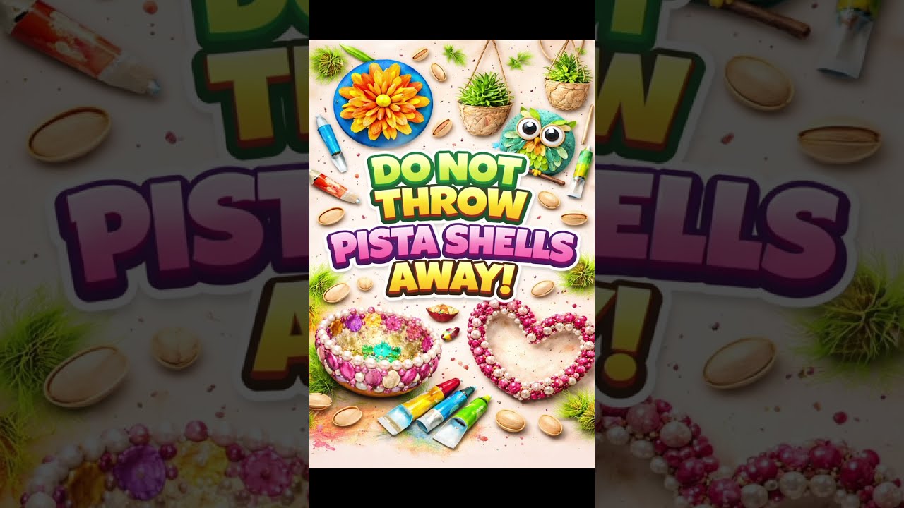 DO NOT THROW PISTA SHELLS AWAY! HERE IS THE TRUTH #viral  #diycrafts  #art #bestfromwaste