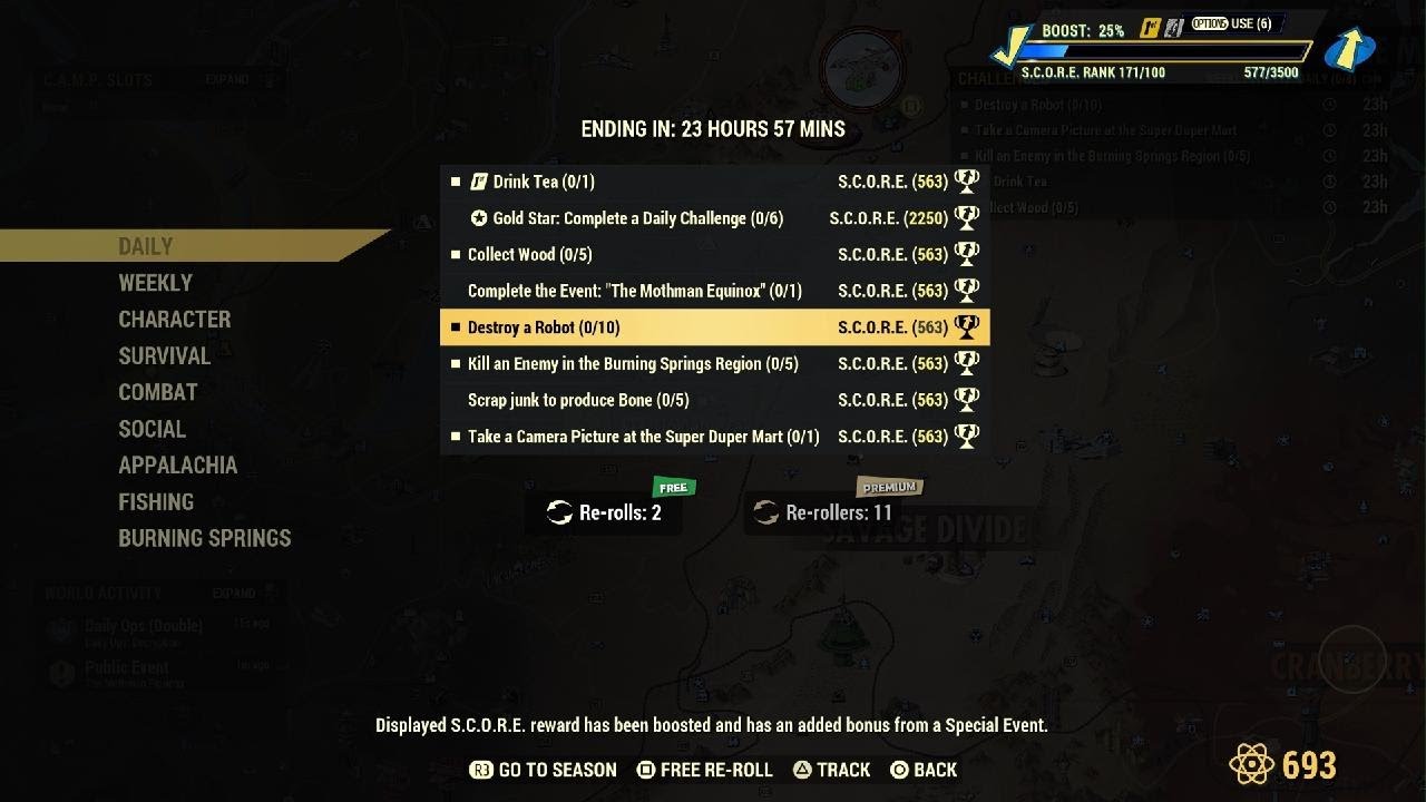 Fallout 76  Dailies