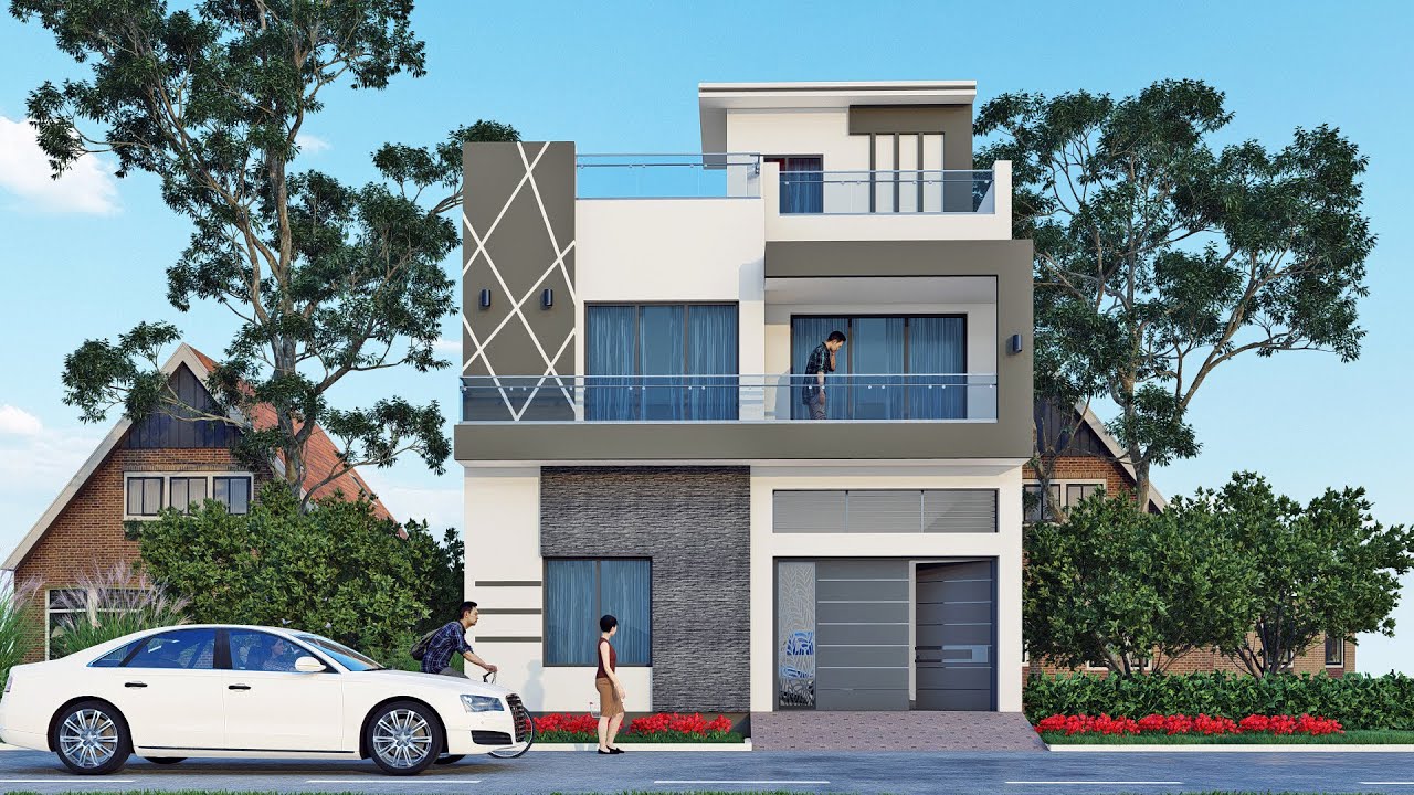 25x45 House Design | Modern Design
