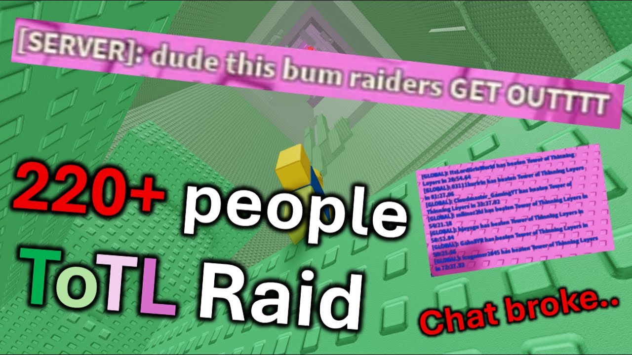 The Biggest ToTL Raid in History.. EToH/JToH || Roblox