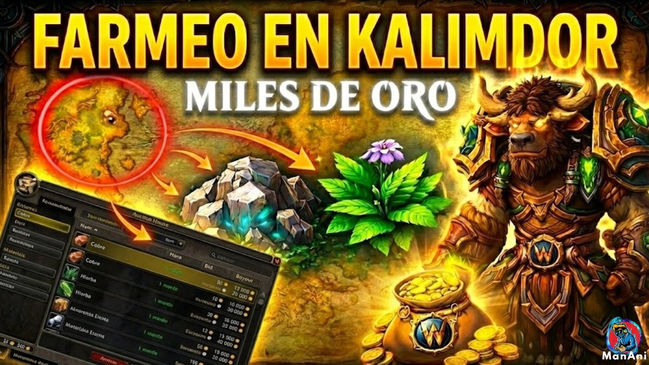 Este farmeo en Kalimdor me está MUCHO ORO | Tesoro oculto | Progresión MMO #3