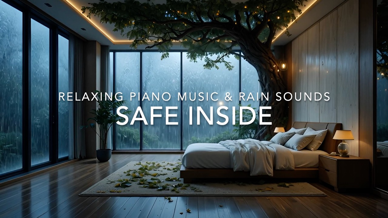 Sleep Music for Mind That Won’t Shut Off | Peaceful Piano with Rain Sounds, Meditation Music