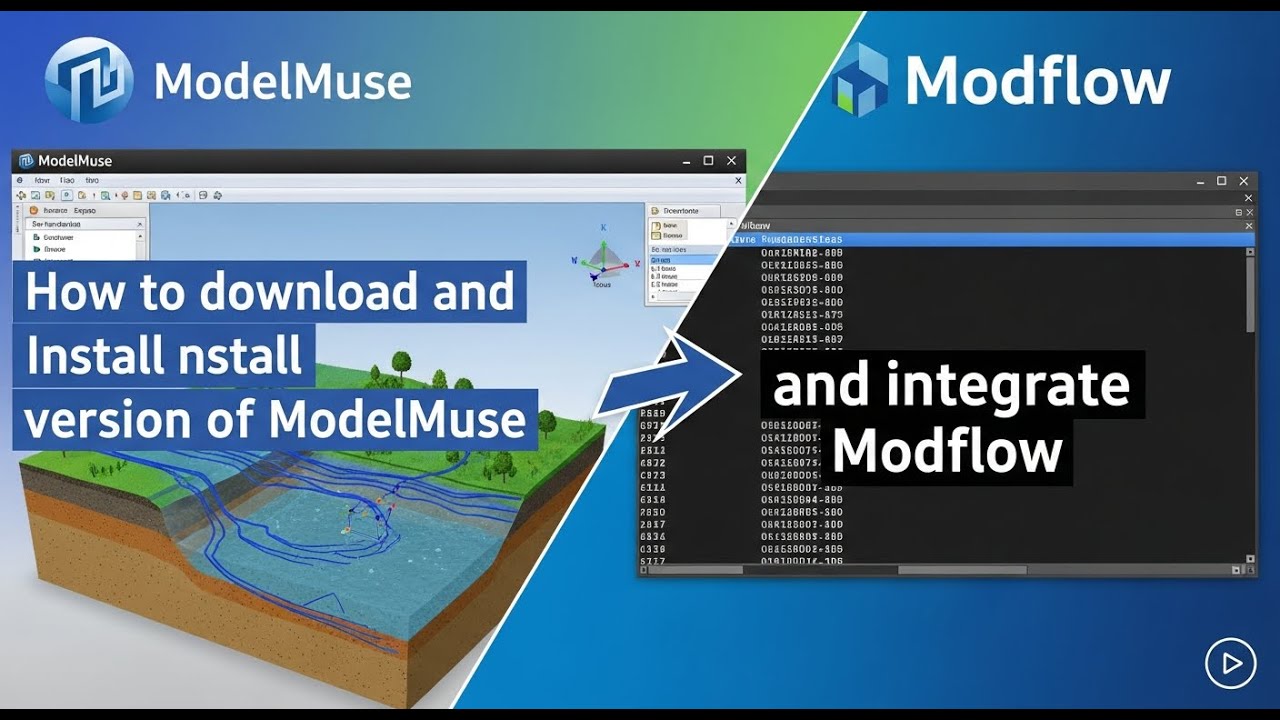 Как загрузить и установить последнюю версию ModelMuse и интегрировать Modflow