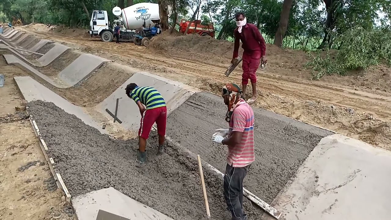 canal construction। नहर निर्माण। मम्मड़ माइनर। fully concrete। visit without planning 😄😄।