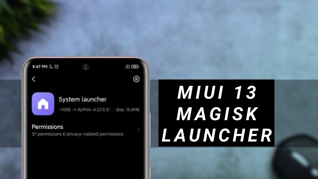 Install MIUI 13 LAUNCHER MAGISK MODULE for Android MIUI Home Style