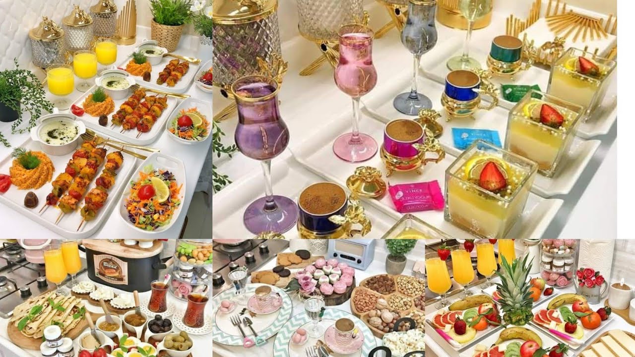 شوفو ابداع سيدة تركية في تقديم الطعام لأسرتها و ضيوفها 😍🤩