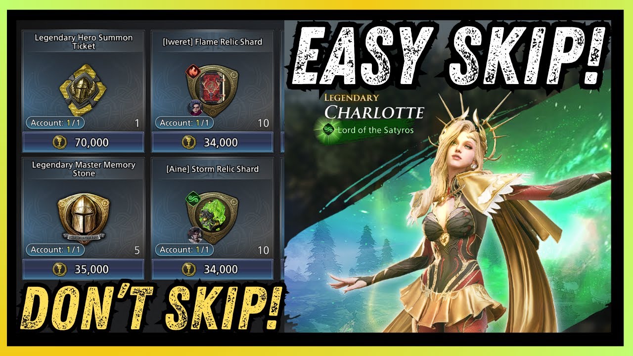 ⛔ BEST Event Shop YET, Bad Hero!? ⛔ Charlotte Kit & Event Shop Breakdown | King Arthur: Legends Rise