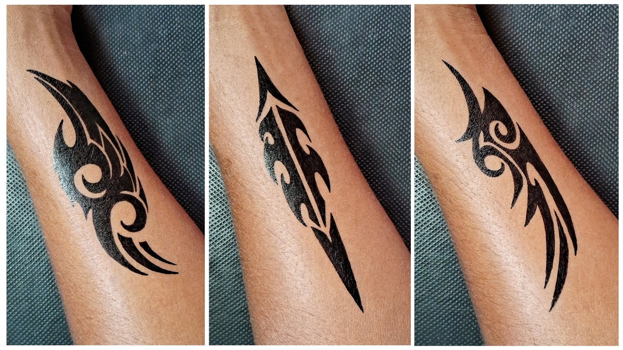 Easy Tribal Tattoo Drawing Idea | Beginner Tattoo Design Tutorial | Step-by-Step Art technique