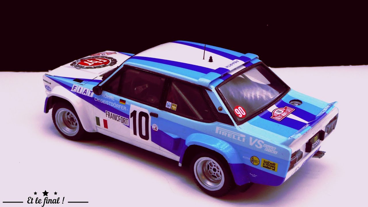 Italeri : FINISH Fiat 131 Abarth Mirafiori Monte Carlo 1/24