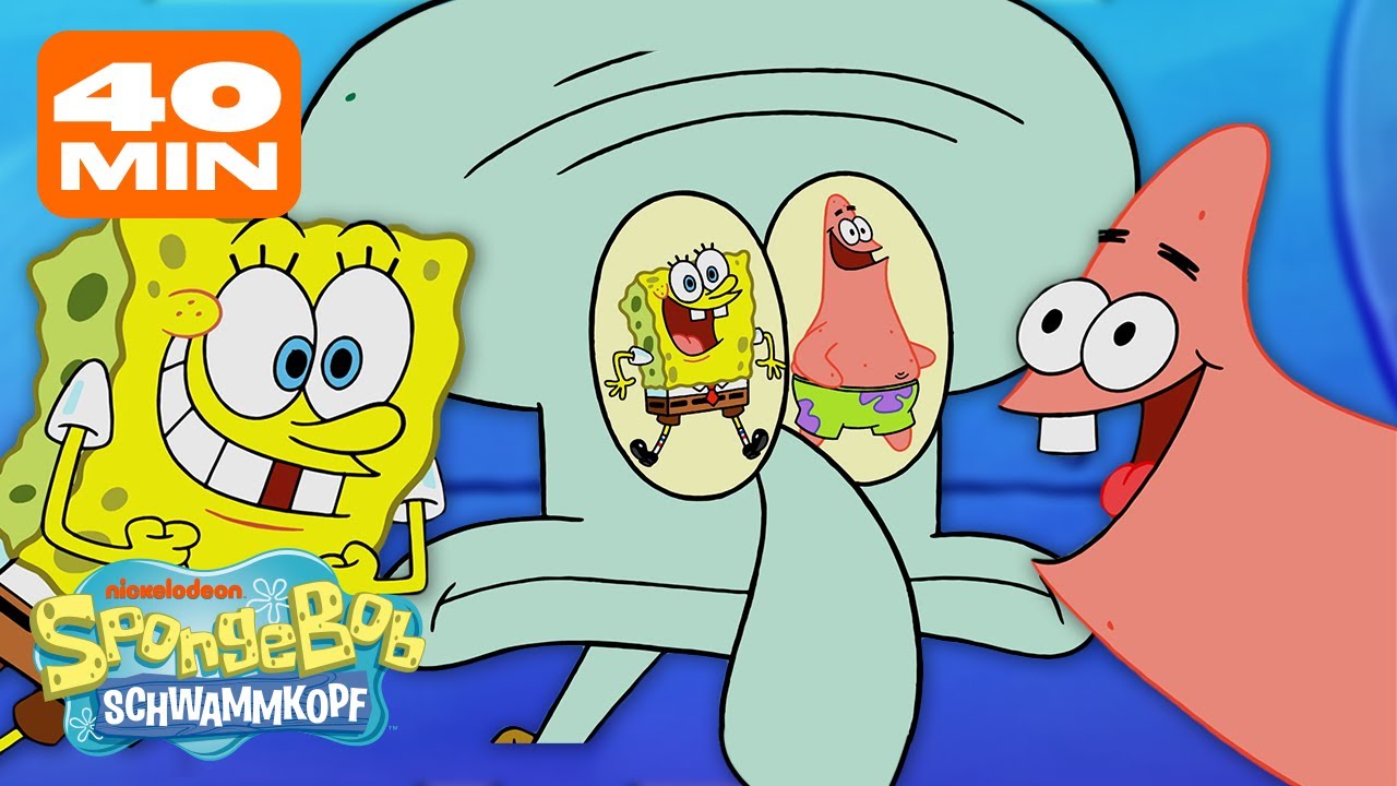 SpongeBob | 40 Minuten, in denen SpongeBob & Patrick Thaddäus auf die Nerven gehen | Schwammkopf
