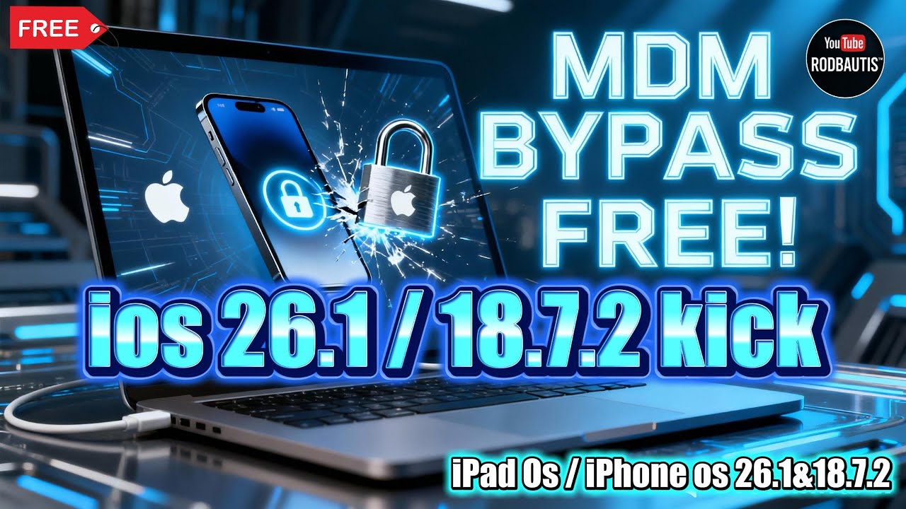 MDM BYPASS iOS/iPad OS 26.1 and 18.7.2  for FREE Mac OS Platform