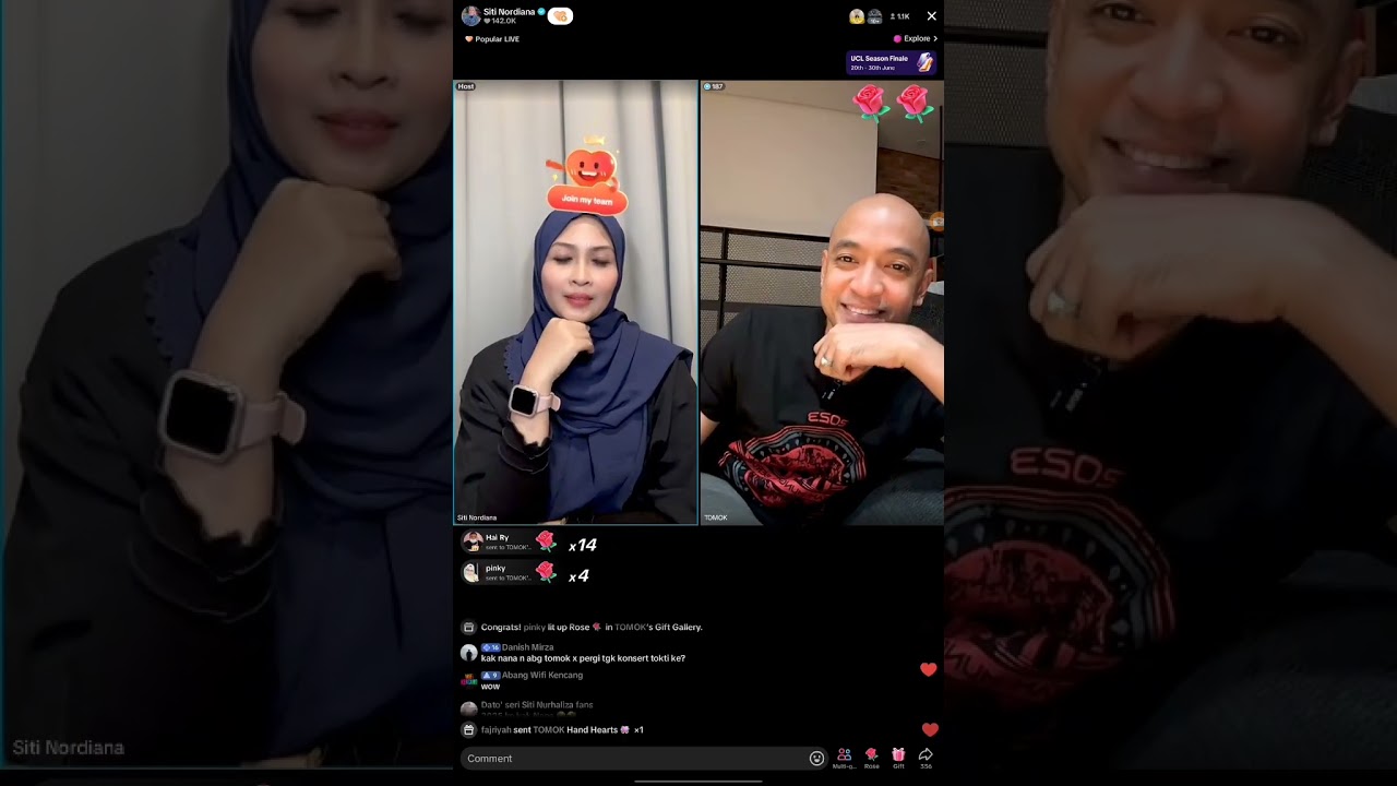 Live Tiktok Siti Nordiana, Tomok and Syafiq Erwin | Memori Mungkin Berulang | 24 June 2024