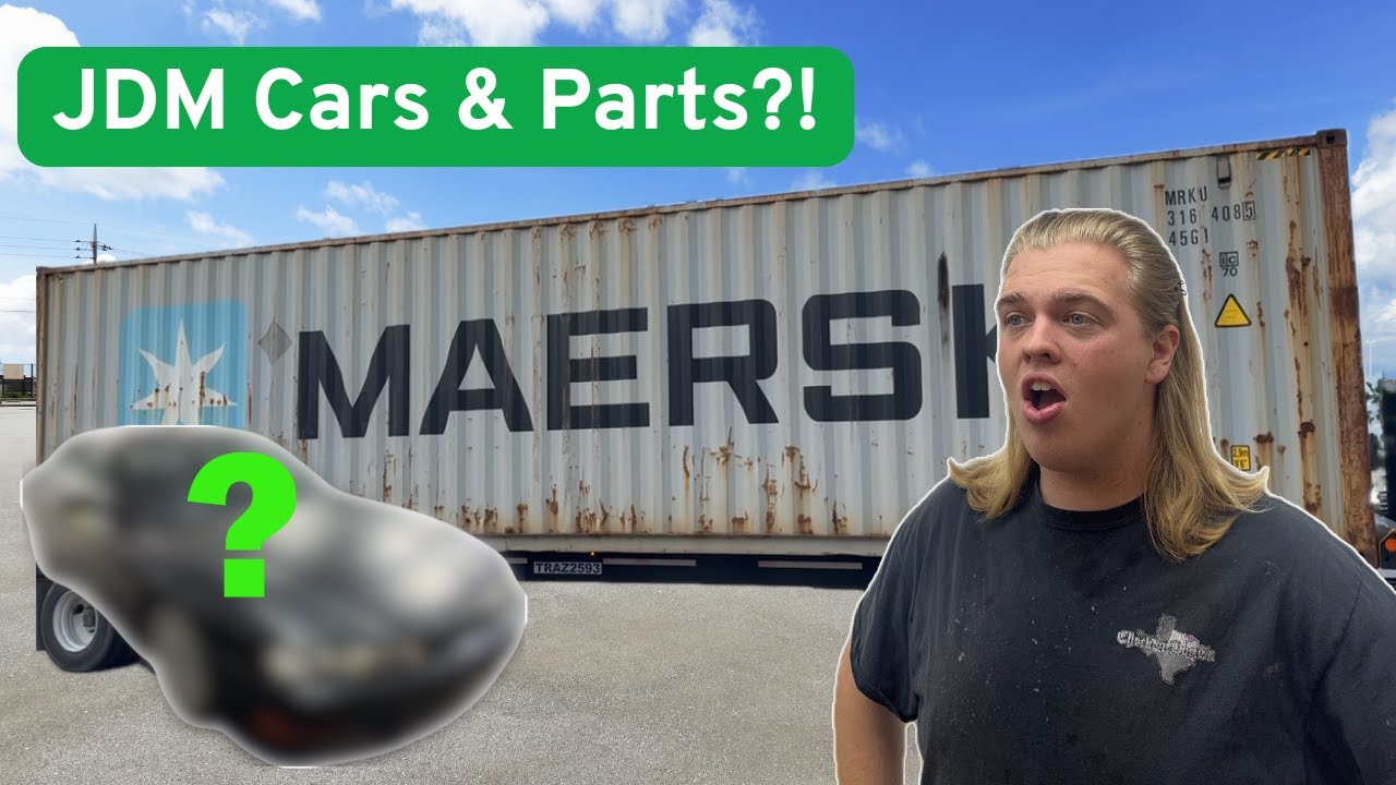Unpacking a 40ft container full of JDM parts & cars!!!