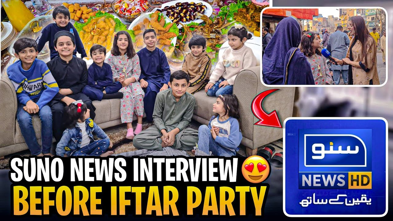 EXCLUSIVE INTERVIEW | Suno News Talks to Me Before Iftar Party | hoorainasifvlogs.