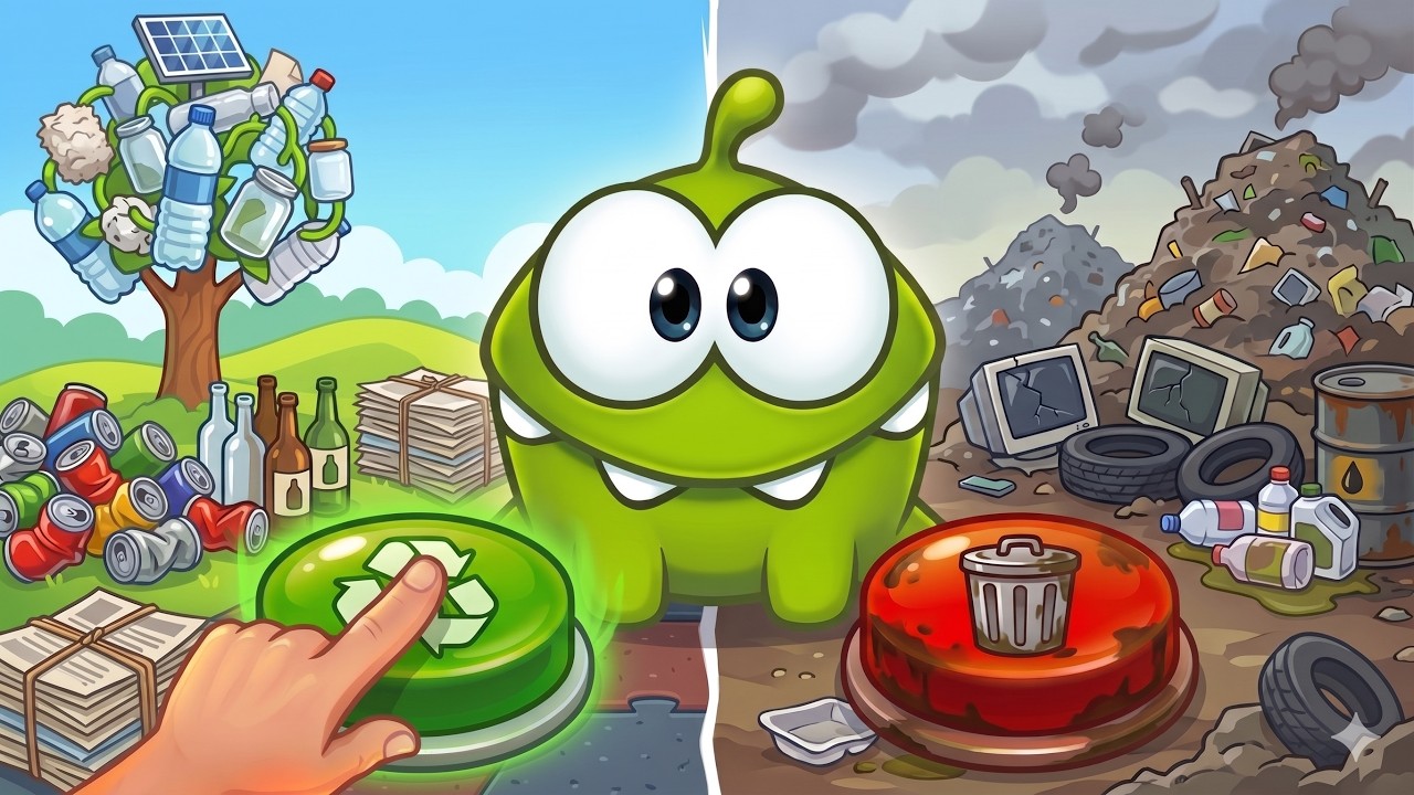 LEARN TO RECYCLE! ♻️ Om Nom World Environment Day Special | Cut the Rope 2026
