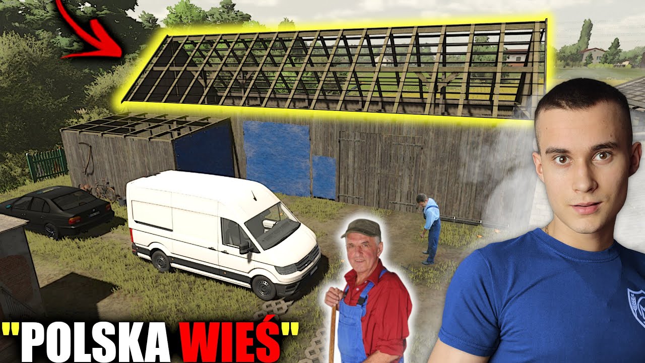 NAPRAWIAMY ZNISZCZONE BUDYNKI! 🤩 SOŁTYS POKAZAŁ NAM NASZE POLA! 😯🐮POLSKA WIEŚ🐷 4