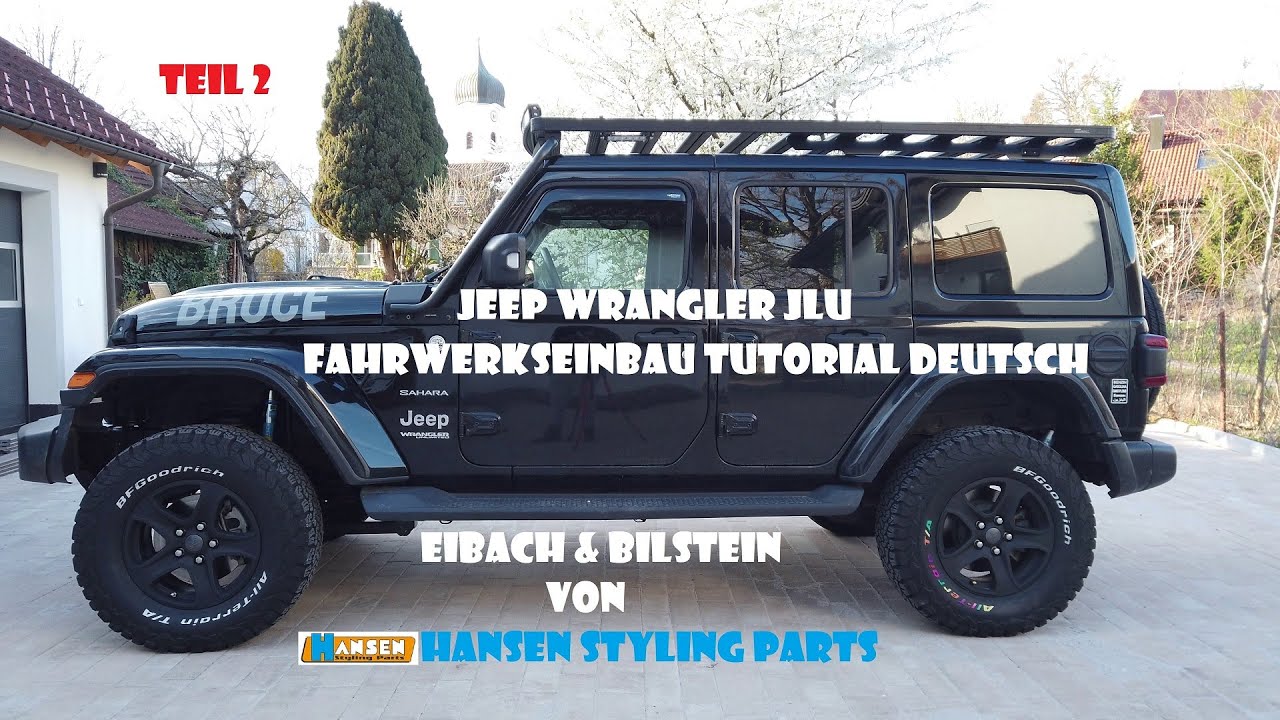 Jeep Wrangler JLU Fahrwerks Einbau Teil 2 Eibach 50 60mm Höherlegung