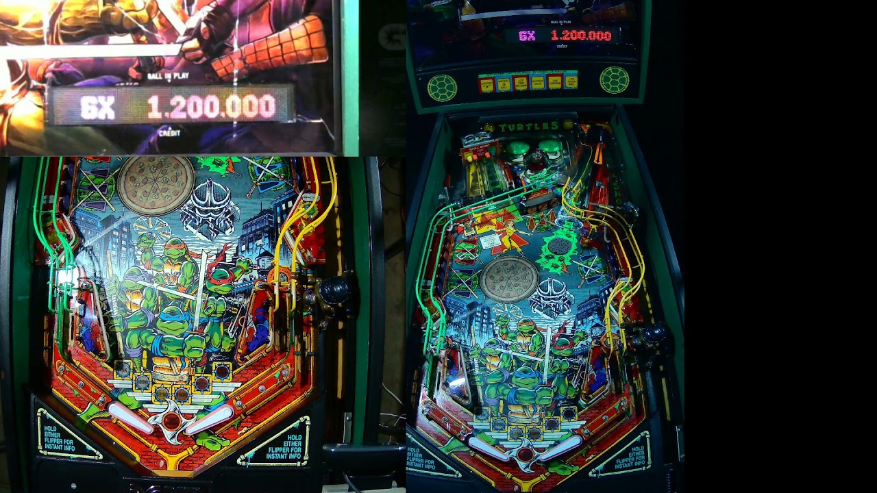Playing Pinball Teenage Mutant Ninja Turtles (Data East,1991)