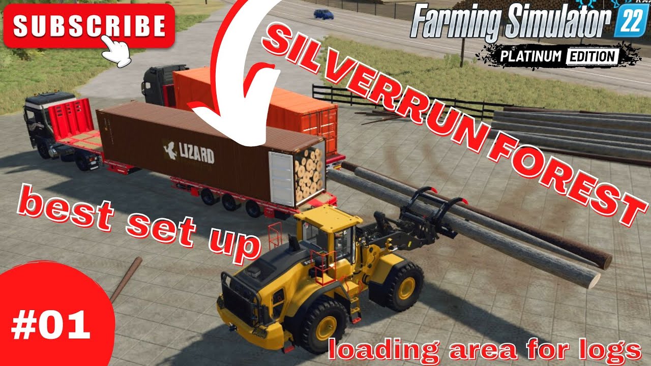 #FS22, SILVERRUN FOREST // BEST SET UP FOR LOGGING AND LOADING AREA// #gameplay #timelapse #enjoy