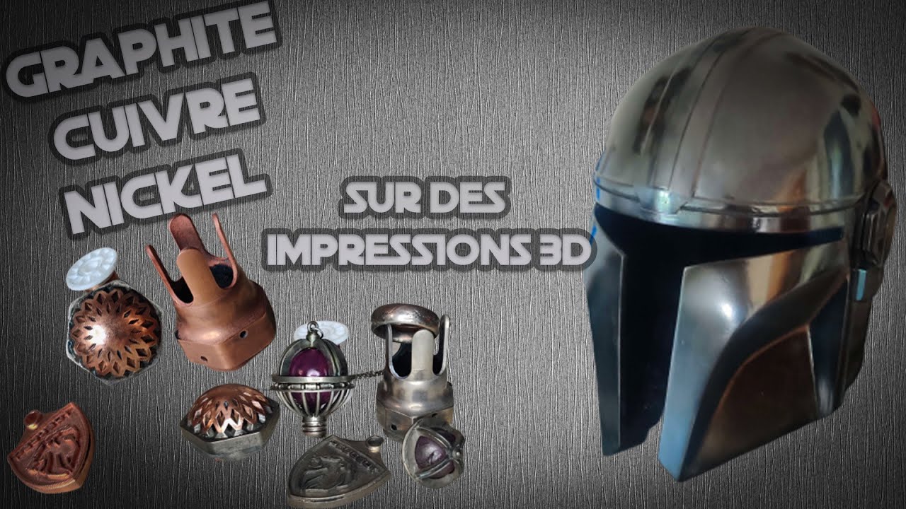 La galvanisation , le placage du cuivre et du nickel sur des pieces en résine