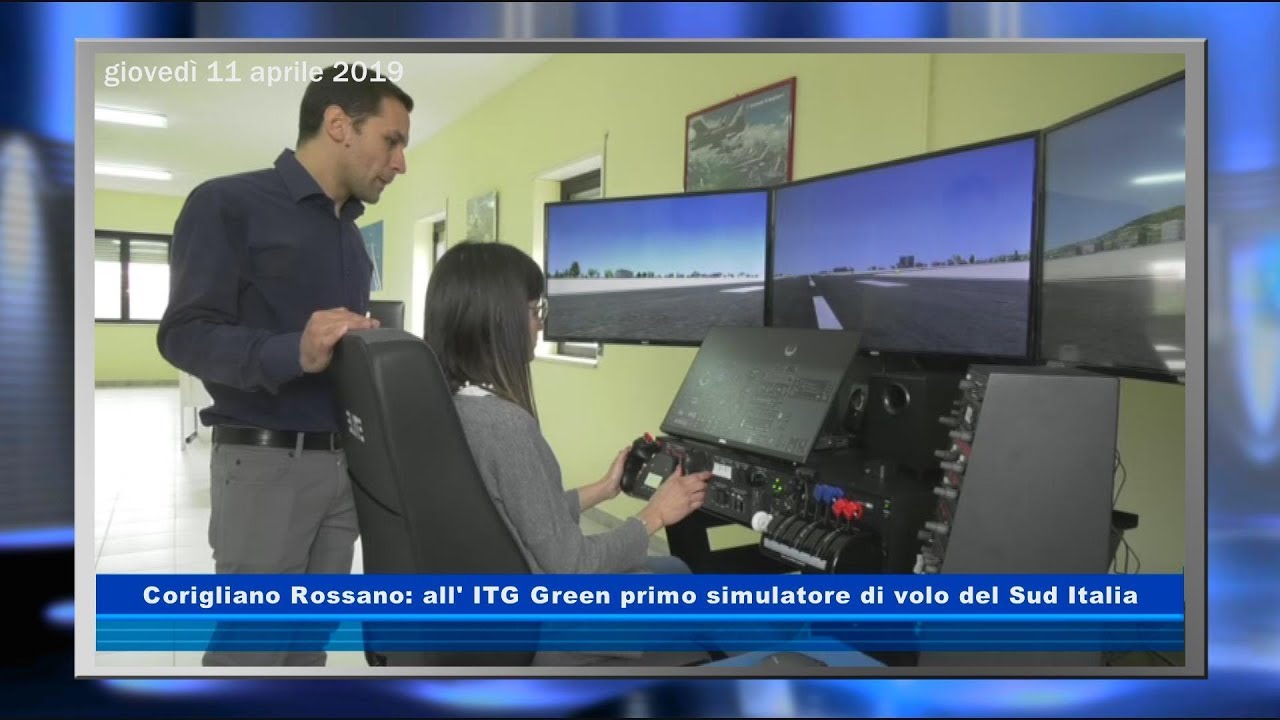 Corigliano Rossano: all'ITG Green primo simulatore di volo del Sud Italia